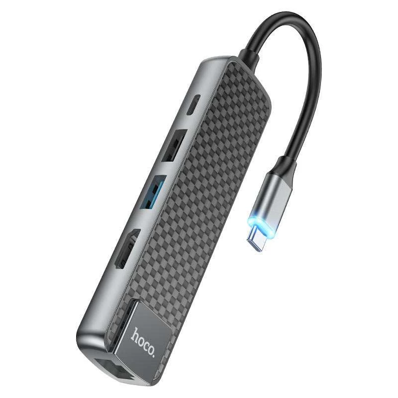 Переходник Hoco HB24 Easy display (Type-C to HDTV+USB3.0+USB2.0+SD+TF+PD) (Metal gray)
Переходник Hoco HB24 Easy display (Type-C to HDTV+USB3.0+USB2.0+SD+TF+PD) (Metal gray)