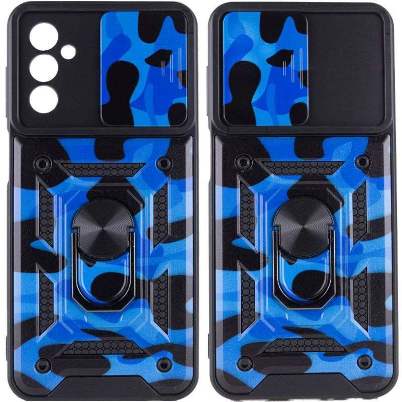 Ударостойкий чехол камуфляж Serge Ring со шторкой для камеры для Samsung Galaxy M23 5G (Синий / Army Blue), Синій / army blue
Ударостойкий чехол камуфляж Serge Ring со шторкой для камеры для Samsung Galaxy M23 5G (Синий / Army Blue), Синій / army blue