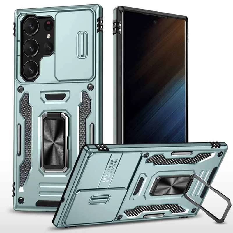 Ударопрочный чехол Square Ring c шторкой на камеру для Samsung Galaxy S23 Ultra (Зеленый / Light Green), Зелений / light green
Ударопрочный чехол Square Ring c шторкой на камеру для Samsung Galaxy S23 Ultra (Зеленый / Light Green), Зелений / light green