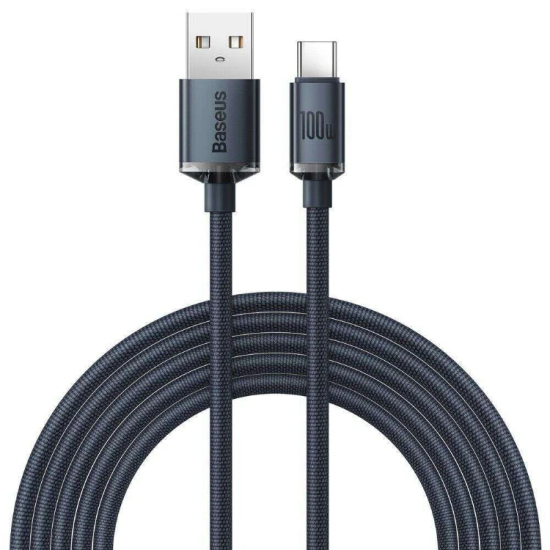 Дата кабель Baseus Crystal Shine Series USB to Type-C 100W (2m) (CAJY00050) (Black)
Дата кабель Baseus Crystal Shine Series USB to Type-C 100W (2m) (CAJY00050) (Black)