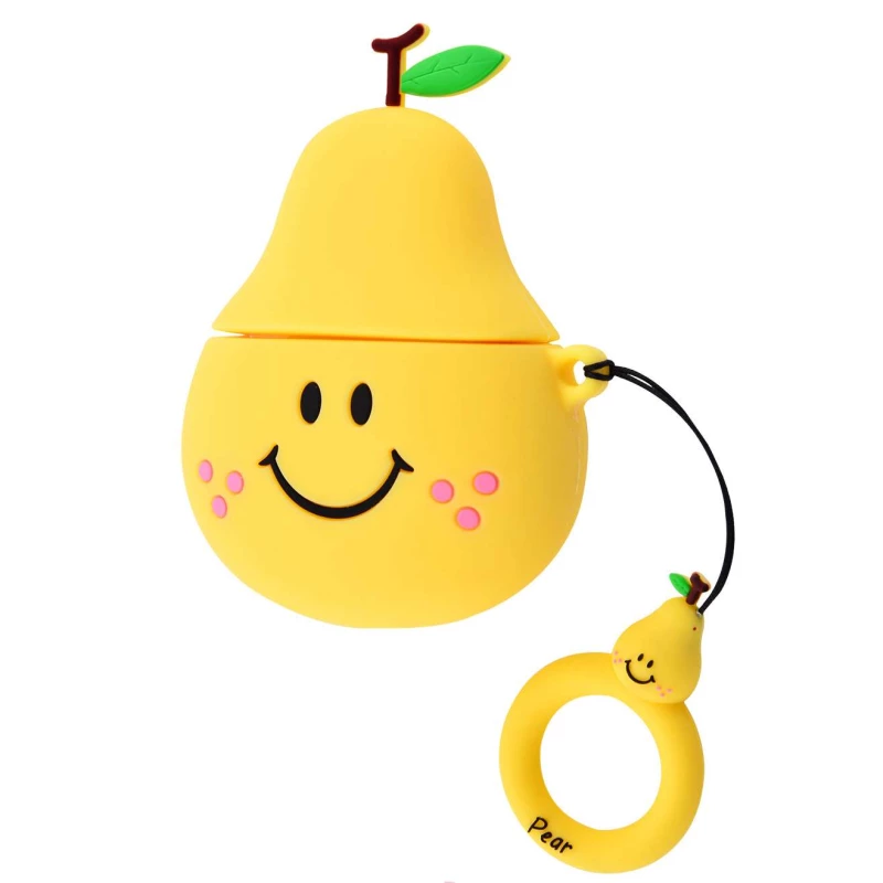 Силіконовий футляр Smile Fruits series для навушників AirPods 1/2 + кільце (Pear)
Силіконовий футляр Smile Fruits series для навушників AirPods 1/2 + кільце (Pear)