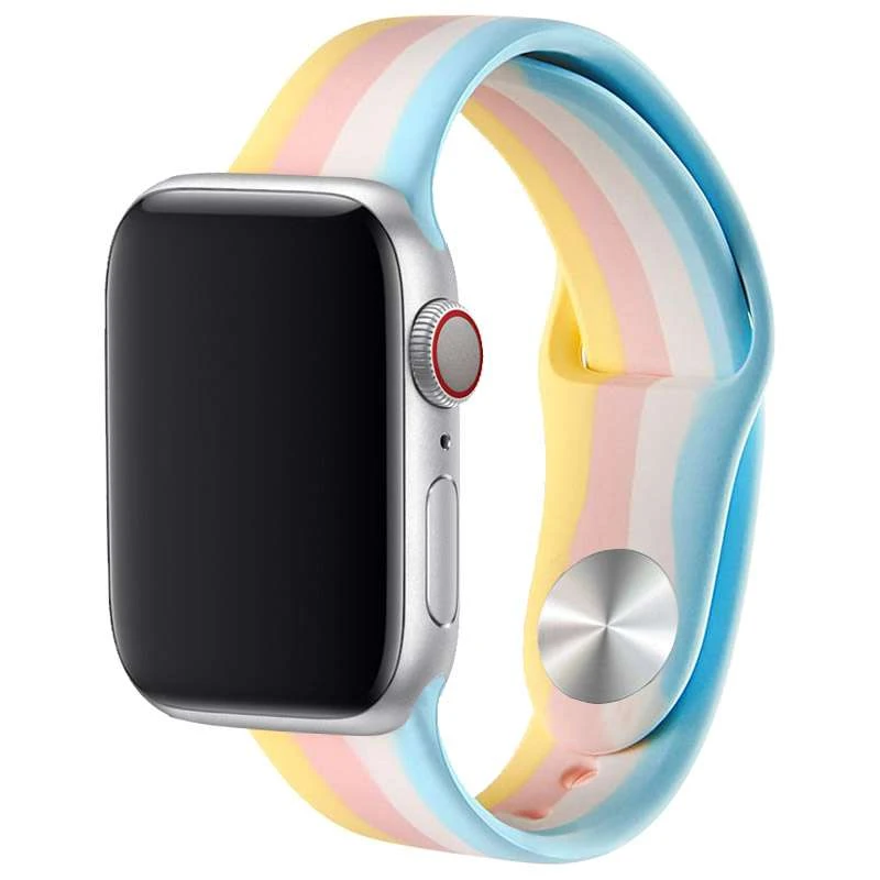 Силиконовый ремешок Rainbow для Apple watch 42mm / 44mm (Желтый / Голубой), Жовтий / блакитний
Силиконовый ремешок Rainbow для Apple watch 42mm / 44mm (Желтый / Голубой), Жовтий / блакитний