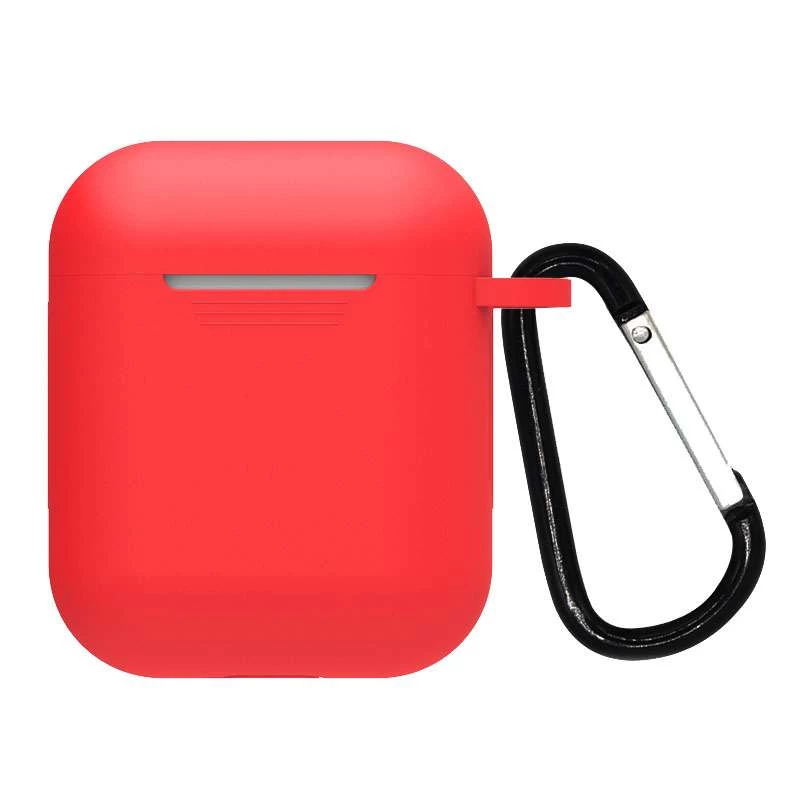 Силіконовий футляр для навушників Airpods 1/2 Hang + карабін (Червоний / Crimson)
Силіконовий футляр для навушників Airpods 1/2 Hang + карабін (Червоний / Crimson)