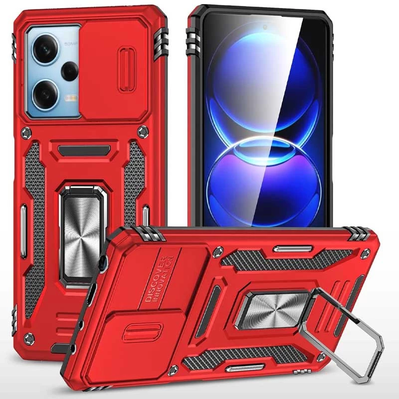 Ударопрочный чехол Square Ring c шторкой на камеру для Xiaomi Redmi 12 (Красный / Red), Червоний / red
Ударопрочный чехол Square Ring c шторкой на камеру для Xiaomi Redmi 12 (Красный / Red), Червоний / red