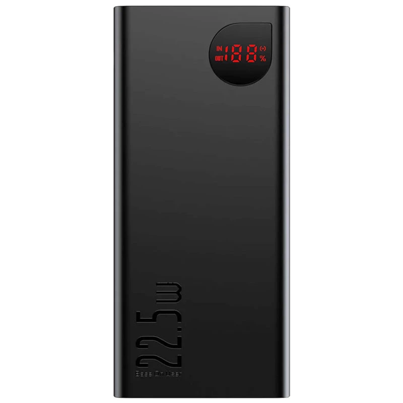 Портативное зарядное устройство Baseus Adaman Digital Display 22.5W 40000mAh (PPAD020101) (Black)
Портативное зарядное устройство Baseus Adaman Digital Display 22.5W 40000mAh (PPAD020101) (Black)