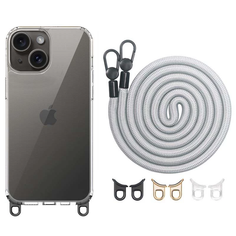 Прозрачный силиконовый чехол с ремешком для Apple iPhone 13 (6.1") (Grey)
Прозрачный силиконовый чехол с ремешком для Apple iPhone 13 (6.1") (Grey)
