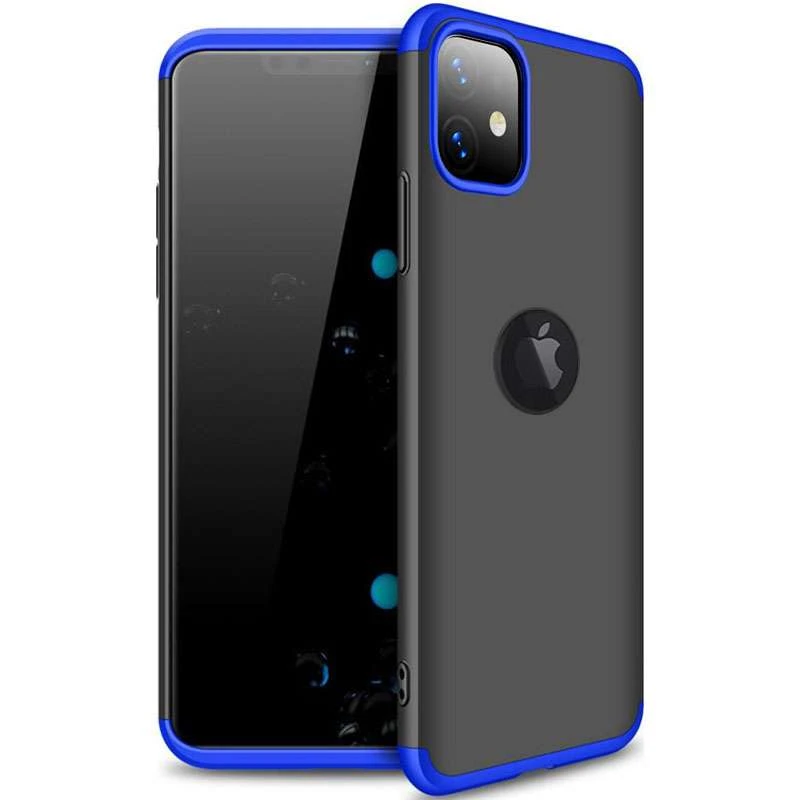 Чохол із захистом 360 градусів GKK з лого на Apple iPhone 11 (6.1") (Чорний / Синій)
Чохол із захистом 360 градусів GKK з лого на Apple iPhone 11 (6.1") (Чорний / Синій)