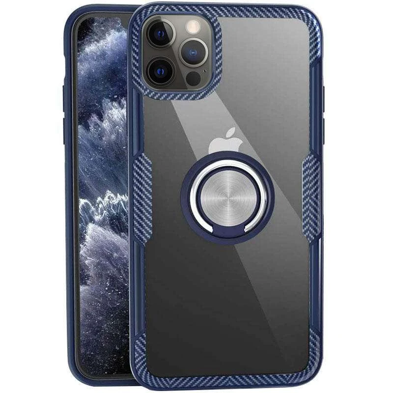 Чохол Deen CrystalRing з магнітним кільцем на Apple iPhone 13 Pro (6.1") (Безбарвний / Темно-синій)
Чохол Deen CrystalRing з магнітним кільцем на Apple iPhone 13 Pro (6.1") (Безбарвний / Темно-синій)