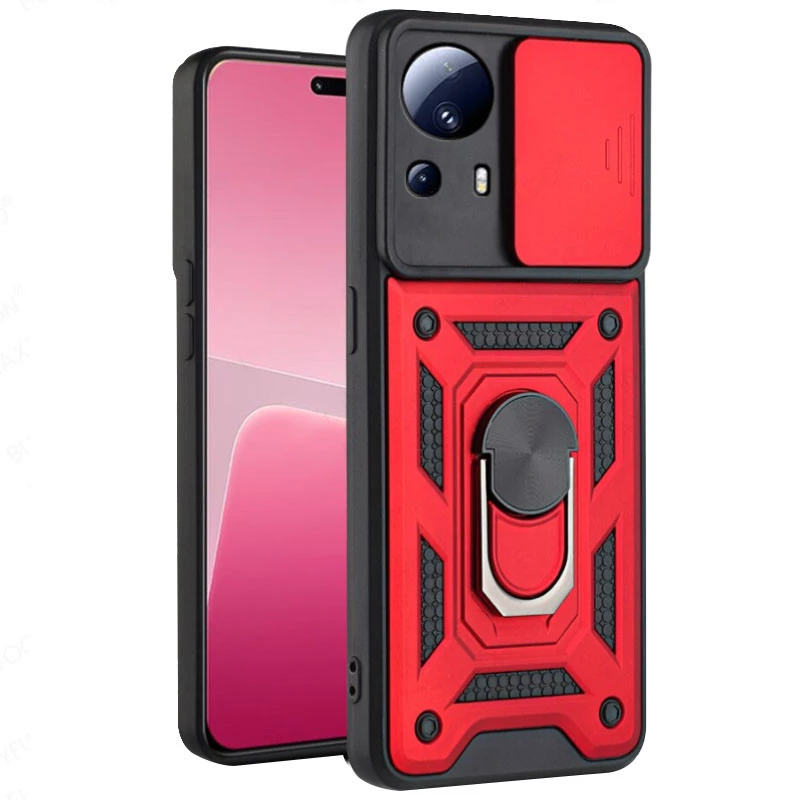 Ударопрочный чехол Serge Ring с защитой камеры для Xiaomi 13 Lite (Красный), Червоний
Ударопрочный чехол Serge Ring с защитой камеры для Xiaomi 13 Lite (Красный), Червоний