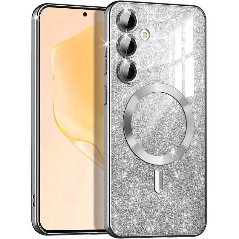 Чехол с блесками, защитными линзами на камеру и MagSafe для Samsung Galaxy S23 FE (Серый / Gray), Сірий / gray
Чехол с блесками, защитными линзами на камеру и MagSafe для Samsung Galaxy S23 FE (Серый / Gray), Сірий / gray