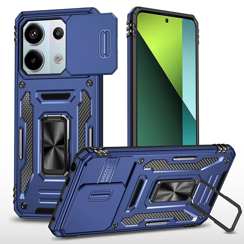 Ударопрочный чехол Square Ring c шторкой на камеру для Xiaomi Redmi Note 13 4G (Синий / Navy), Синій / navy
Ударопрочный чехол Square Ring c шторкой на камеру для Xiaomi Redmi Note 13 4G (Синий / Navy), Синій / navy