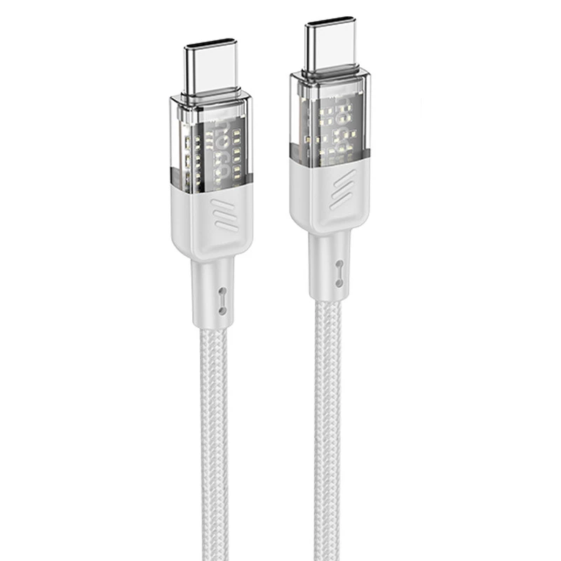 Дата кабель Hoco U129 Spirit Transparent Type-C to Type-C 60W (1.2m) (Gray)
Дата кабель Hoco U129 Spirit Transparent Type-C to Type-C 60W (1.2m) (Gray)