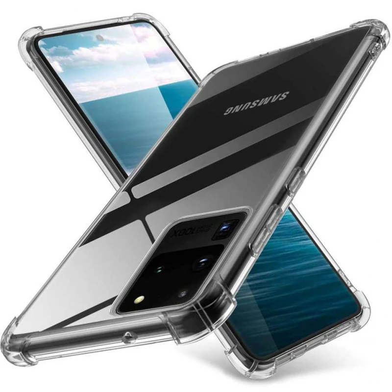 Ультратонкий силіконовий чохол GETMAN з критими бортами на Samsung Galaxy S20 Ultra (Безбарвний (прозорий))
Ультратонкий силіконовий чохол GETMAN з критими бортами на Samsung Galaxy S20 Ultra (Безбарвний (прозорий))