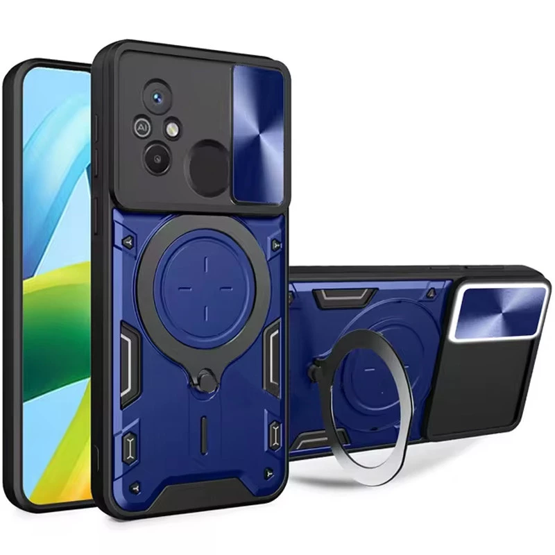 Ударостійкий чохол Bracket Ringstand із захисною шторкою для камери на Xiaomi Redmi 12C / Poco C55 (Blue)
Ударостійкий чохол Bracket Ringstand із захисною шторкою для камери на Xiaomi Redmi 12C / Poco C55 (Blue)
