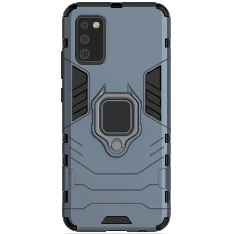 Протиударний чохол Transformer з кільцем на Samsung Galaxy A02s (Сірий / Metal slate)
Протиударний чохол Transformer з кільцем на Samsung Galaxy A02s (Сірий / Metal slate)