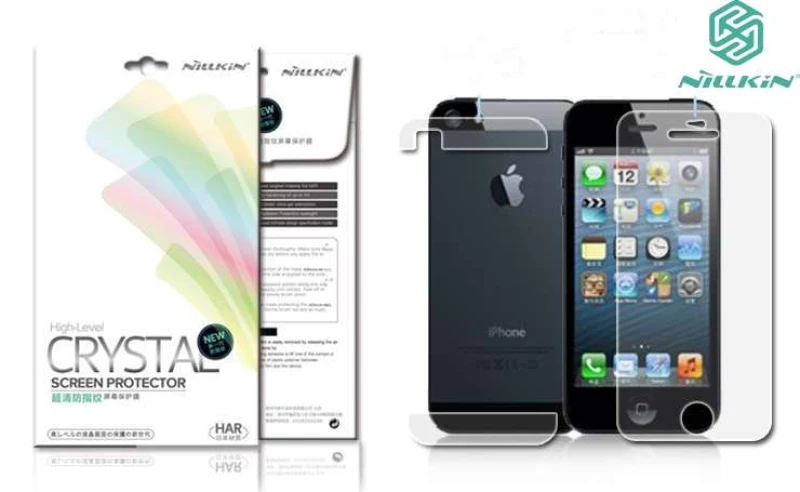 Захисна плівка Nillkin Crystal (на обидві сторони (задня низ+верх)) на Apple iPhone 5/5S/SE (Антивідбитки)
Захисна плівка Nillkin Crystal (на обидві сторони (задня низ+верх)) на Apple iPhone 5/5S/SE (Антивідбитки)