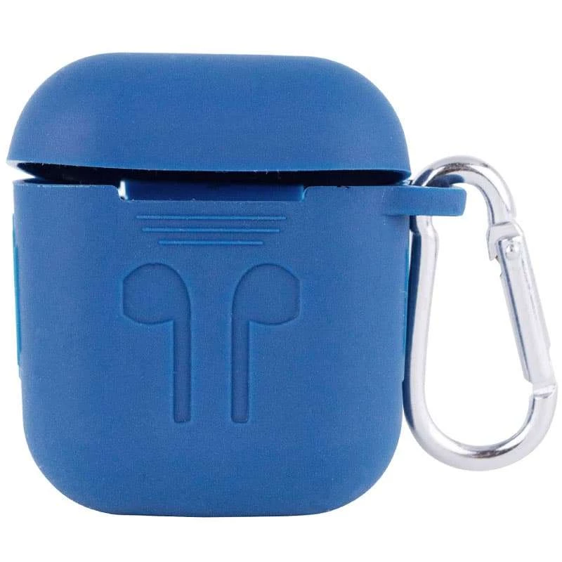 Силіконовий футляр для навушників Airpods Slim Logo + карабін (Синій / Capri Blue)
Силіконовий футляр для навушників Airpods Slim Logo + карабін (Синій / Capri Blue)