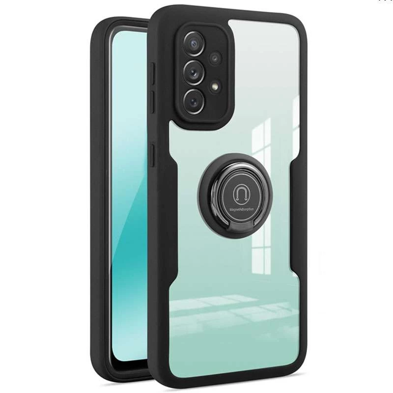 TPU+PC чохол з захистом 360 градусів з металевим кільцем на Samsung Galaxy A72 4G / A72 5G (Чорний)
TPU+PC чохол з захистом 360 градусів з металевим кільцем на Samsung Galaxy A72 4G / A72 5G (Чорний)
