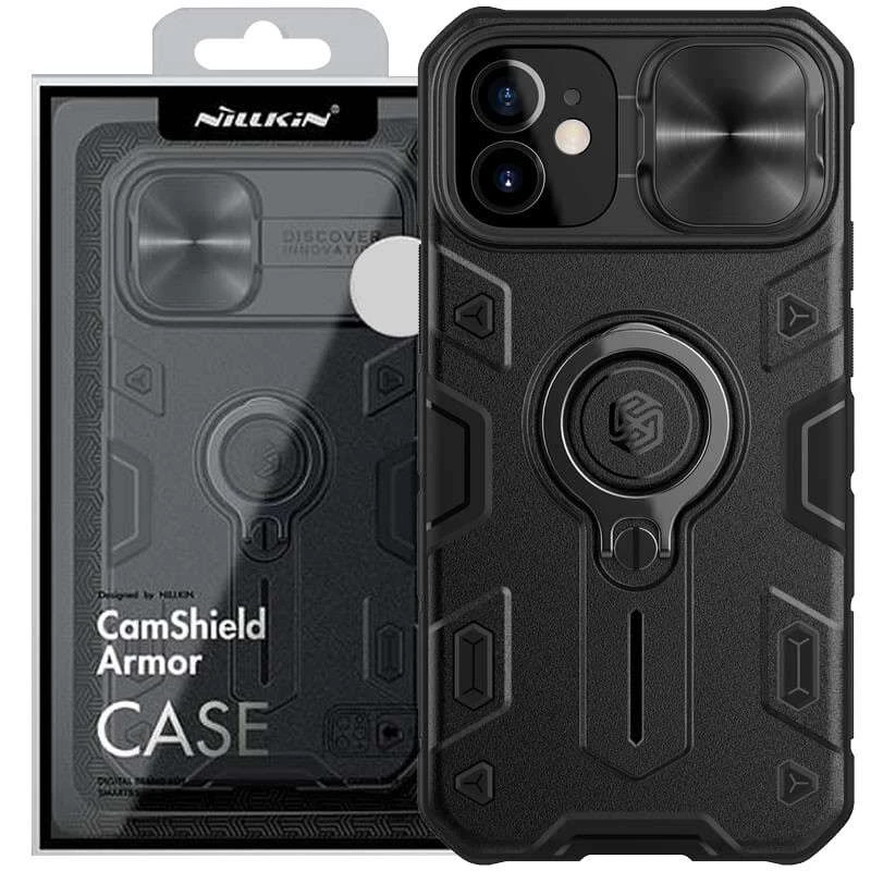 Пластикова накладка Nillkin Armor зі шторкою для камери та кільцем на Apple iPhone 12 mini (5.4")
Пластикова накладка Nillkin Armor зі шторкою для камери та кільцем на Apple iPhone 12 mini (5.4")
