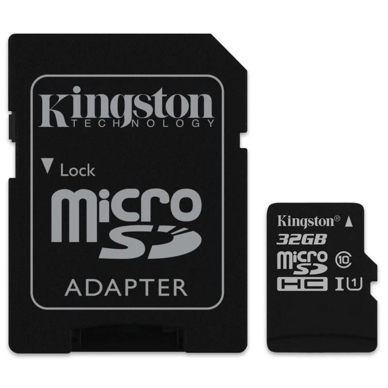 Карта памяти Kingston microSDHC 32 GB Card Class 10 + SD adapter (SDCS2/32GB) (Черный), Чорний
Карта памяти Kingston microSDHC 32 GB Card Class 10 + SD adapter (SDCS2/32GB) (Черный), Чорний