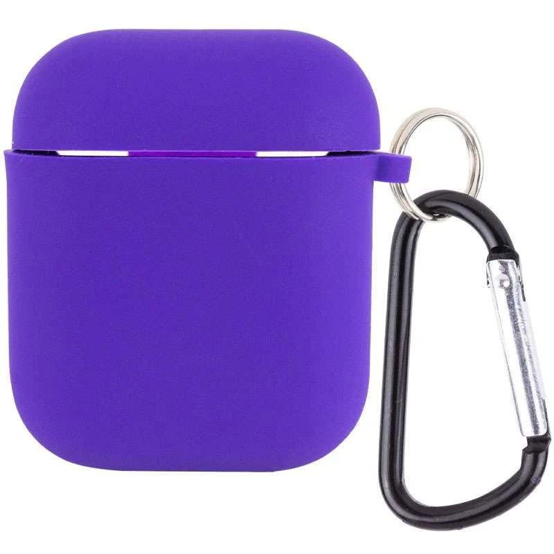 Силіконовий футляр з мікрофіброю для навушників Airpods 1/2 (Фіолетовий / Ultra Violet)
Силіконовий футляр з мікрофіброю для навушників Airpods 1/2 (Фіолетовий / Ultra Violet)