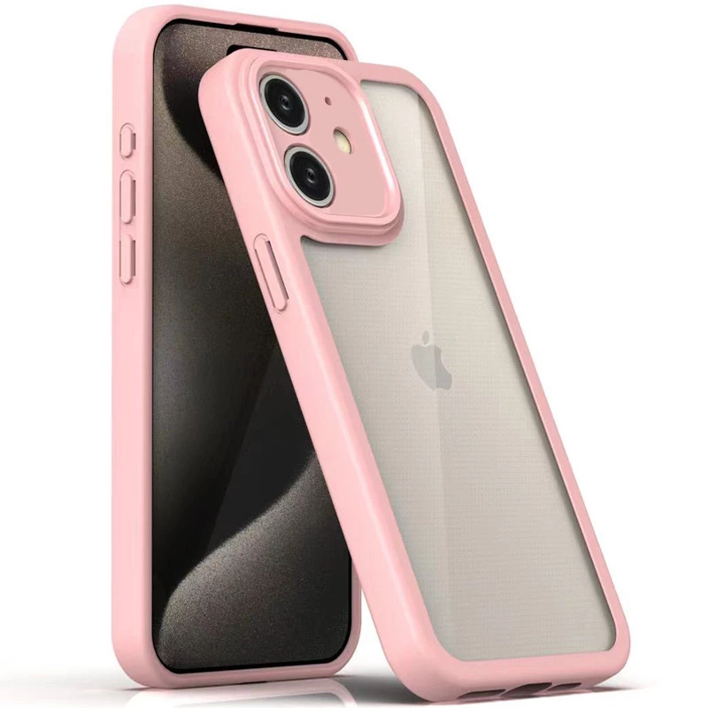 Прозорий силіконовий чохол з кольоровою на окантовкою на Apple iPhone 12 (6.1") (Pink)
Прозорий силіконовий чохол з кольоровою на окантовкою на Apple iPhone 12 (6.1") (Pink)