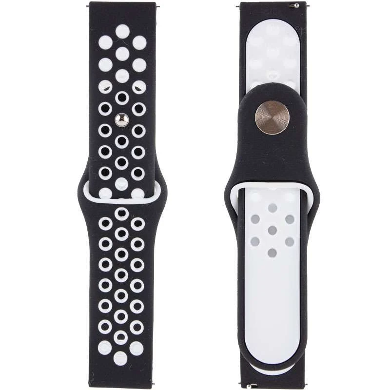Силіконовий ремінець Sport Nike+ для Xiaomi Amazfit/Samsung 20 mm (Black / White)
Силіконовий ремінець Sport Nike+ для Xiaomi Amazfit/Samsung 20 mm (Black / White)