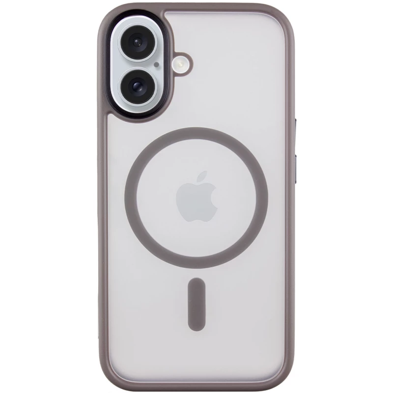 TPU+PC с металлическими кнопками и MagSafe для Apple iPhone 16 (Серый), Сірий
TPU+PC с металлическими кнопками и MagSafe для Apple iPhone 16 (Серый), Сірий