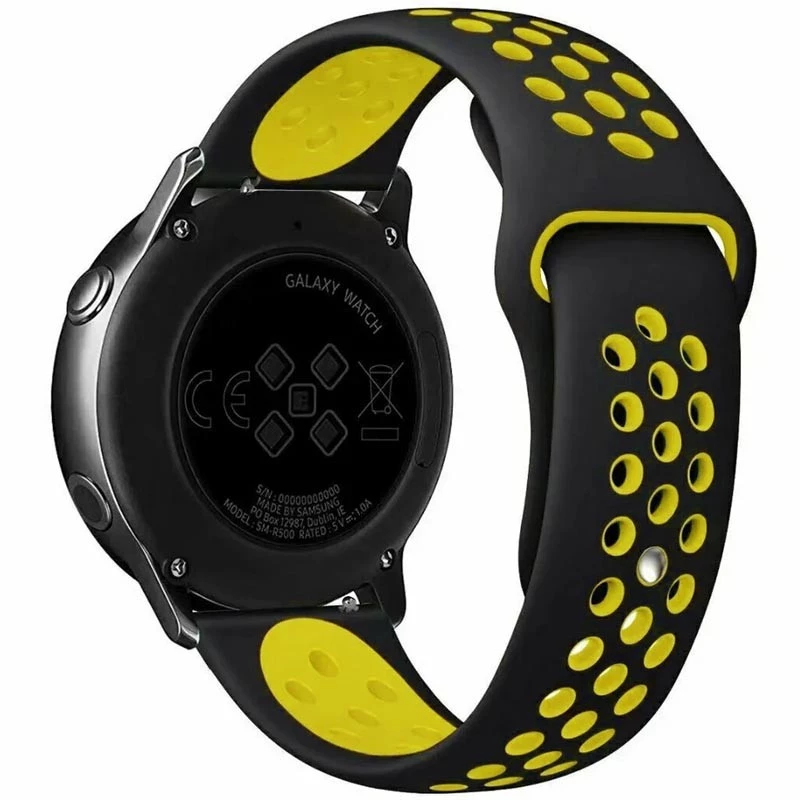 Силиконовый ремешок Sport Nike+ для Xiaomi Amazfit/Samsung 20 mm (black/yellow)
Силиконовый ремешок Sport Nike+ для Xiaomi Amazfit/Samsung 20 mm (black/yellow)