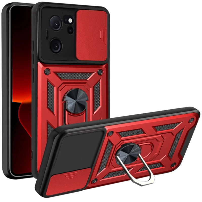 Ударопрочный чехол Serge Ring с защитой камеры для Xiaomi 13T (Красный), Червоний
Ударопрочный чехол Serge Ring с защитой камеры для Xiaomi 13T (Красный), Червоний
