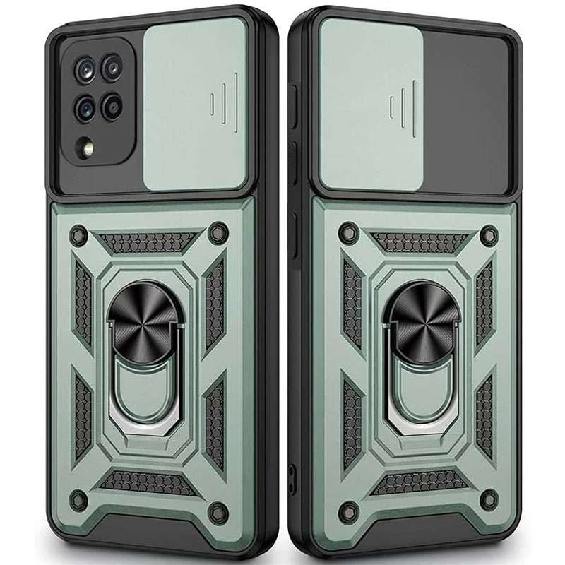 Ударопрочный чехол Serge Ring с защитой камеры для Samsung Galaxy A22 4G (Зеленый), Зелений
Ударопрочный чехол Serge Ring с защитой камеры для Samsung Galaxy A22 4G (Зеленый), Зелений