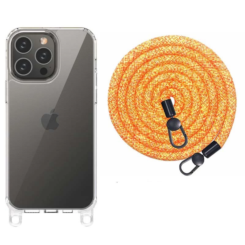 Прозорий силіконовий чохол з ремінцем на Apple iPhone 15 Pro Max (6.7") (Orange / White)
Прозорий силіконовий чохол з ремінцем на Apple iPhone 15 Pro Max (6.7") (Orange / White)