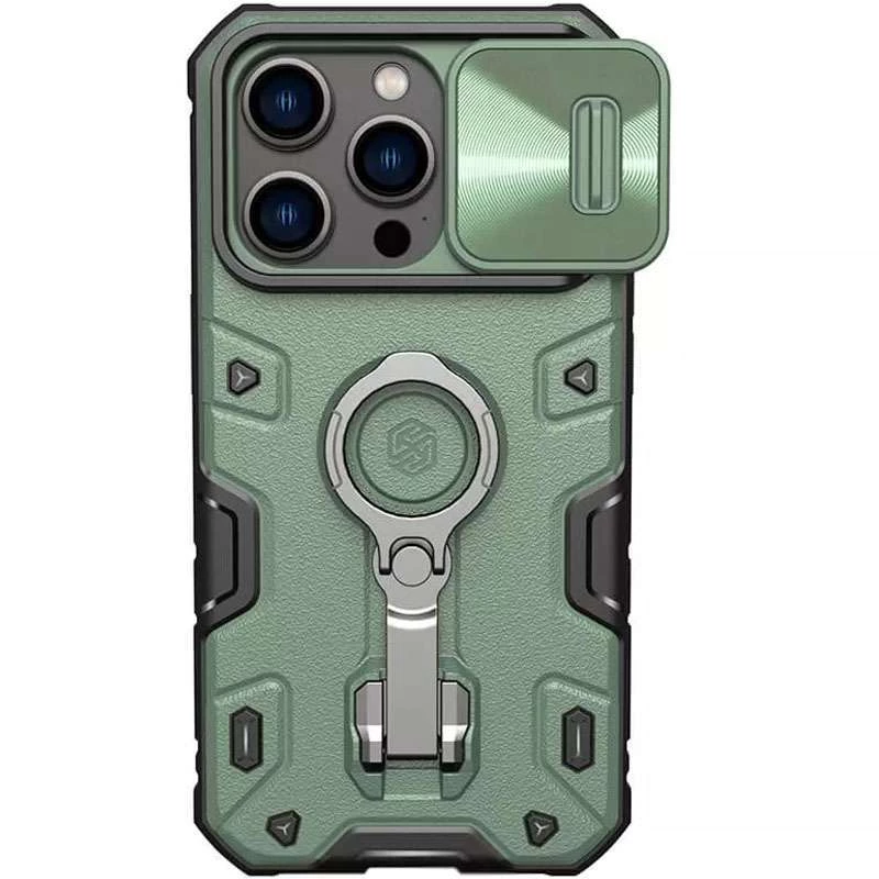 TPU+PC чехол Nillkin CamShield Armor Pro (шторка для камеры) Apple iPhone 14 Pro (6.1") (Зеленый), Зелений
TPU+PC чехол Nillkin CamShield Armor Pro (шторка для камеры) Apple iPhone 14 Pro (6.1") (Зеленый), Зелений