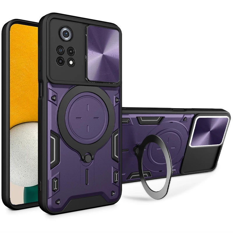 Ударостійкий чохол Bracket Ringstand із захисною шторкою для камери на Xiaomi Poco M4 Pro 4G (Purple)
Ударостійкий чохол Bracket Ringstand із захисною шторкою для камери на Xiaomi Poco M4 Pro 4G (Purple)