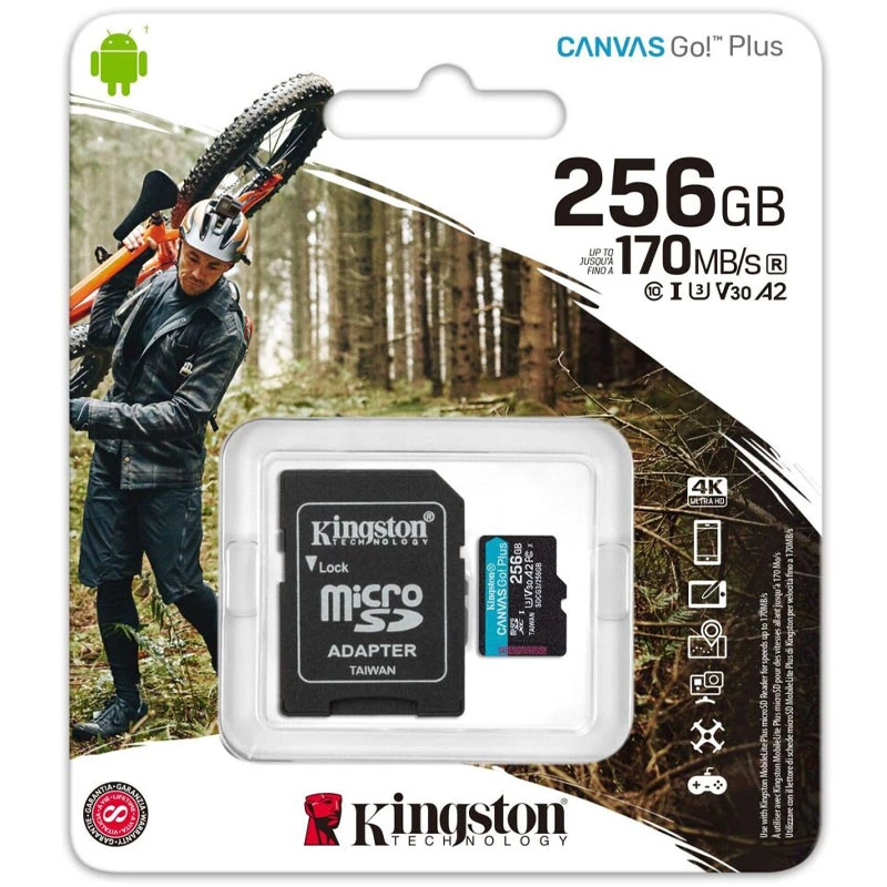 Карта памяти Kingston MicroSDXC 256GB U3 Canvas Go! Plus R170MB/s 90W + adapter (SDCG3/256GB) (Black)
Карта памяти Kingston MicroSDXC 256GB U3 Canvas Go! Plus R170MB/s 90W + adapter (SDCG3/256GB) (Black)