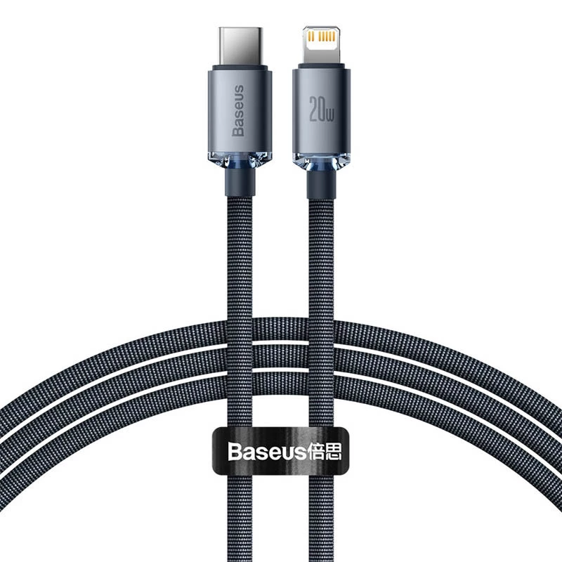 Дата кабель Baseus Crystal Shine Series Type-C to Lightning 20W (1.2m) (CAJY00020) (Black)
Дата кабель Baseus Crystal Shine Series Type-C to Lightning 20W (1.2m) (CAJY00020) (Black)