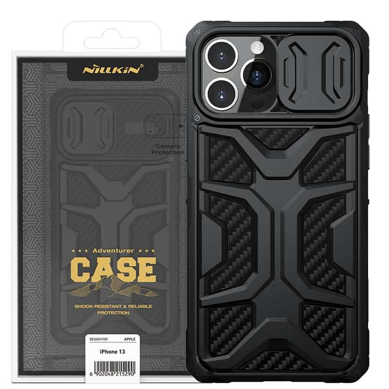 Пластикова накладка Nillkin Adventurer зі шторкою для камери на Apple iPhone 13 Pro (6.1")
Пластикова накладка Nillkin Adventurer зі шторкою для камери на Apple iPhone 13 Pro (6.1")