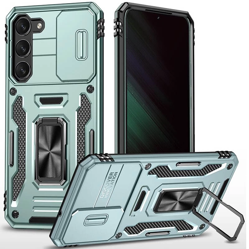 Ударопрочный чехол Square Ring c шторкой на камеру для Samsung Galaxy S24+ (Зеленый / Light Green), Зелений / light green
Ударопрочный чехол Square Ring c шторкой на камеру для Samsung Galaxy S24+ (Зеленый / Light Green), Зелений / light green