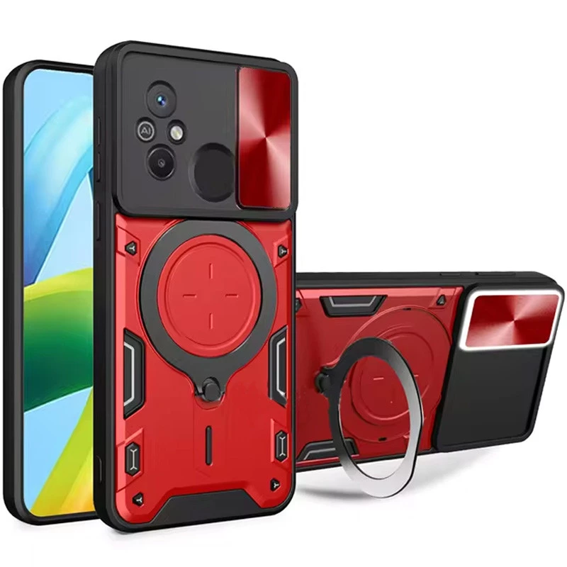 Ударостійкий чохол Bracket Ringstand із захисною шторкою для камери на Xiaomi Redmi 12C / Poco C55 (Red)
Ударостійкий чохол Bracket Ringstand із захисною шторкою для камери на Xiaomi Redmi 12C / Poco C55 (Red)