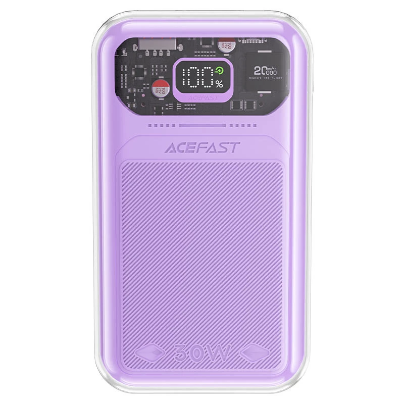 Портативний зарядний пристрій Power Bank Acefast M2-20000 Exploration 30W 20000 mAh (Purple alfalfa)
Портативний зарядний пристрій Power Bank Acefast M2-20000 Exploration 30W 20000 mAh (Purple alfalfa)