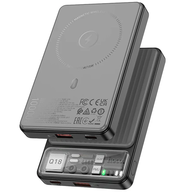 Портативное зарядное устройство Power Bank Hoco Q18 Tourer 22.5W с БЗУ 10 000 mAh (Black)
Портативное зарядное устройство Power Bank Hoco Q18 Tourer 22.5W с БЗУ 10 000 mAh (Black)