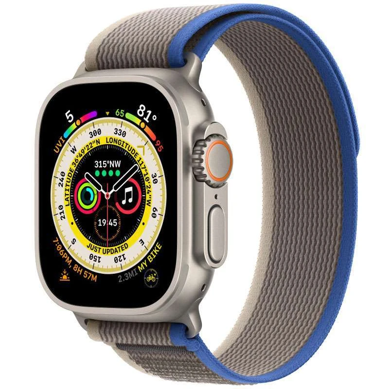 Ремінець Trail Loop для Apple watch 42mm/44mm/45mm/49mm (m/l) (Blue / Gray)
Ремінець Trail Loop для Apple watch 42mm/44mm/45mm/49mm (m/l) (Blue / Gray)