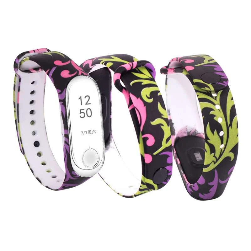 Силіконовий ремінець з малюнком для Xiaomi Mi Band 3/4 (Різнокольорові листя / Чорний)
Силіконовий ремінець з малюнком для Xiaomi Mi Band 3/4 (Різнокольорові листя / Чорний)
