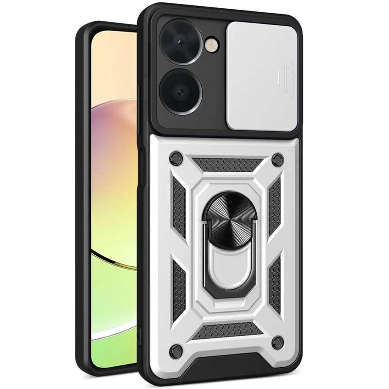 Ударопрочный чехол Serge Ring с защитой камеры для Realme C33 (Серебряный), Срібний
Ударопрочный чехол Serge Ring с защитой камеры для Realme C33 (Серебряный), Срібний