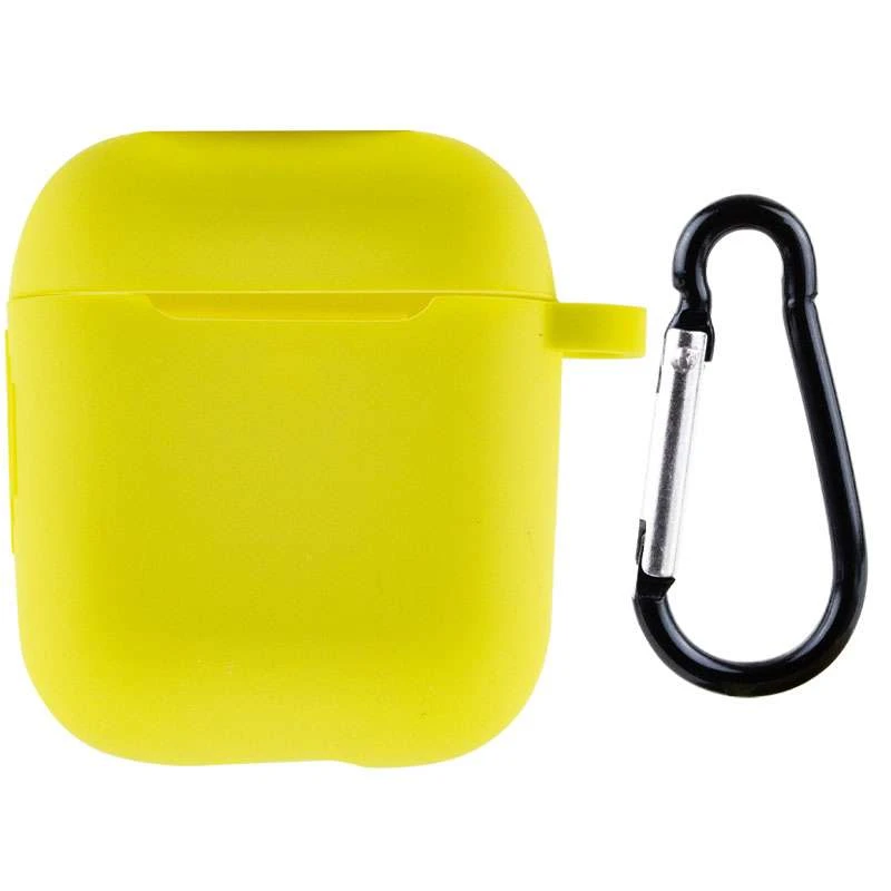 Силіконовий футляр New з карабіном для навушників Airpods 1/2 (Жовтий / Bright Yellow)
Силіконовий футляр New з карабіном для навушників Airpods 1/2 (Жовтий / Bright Yellow)