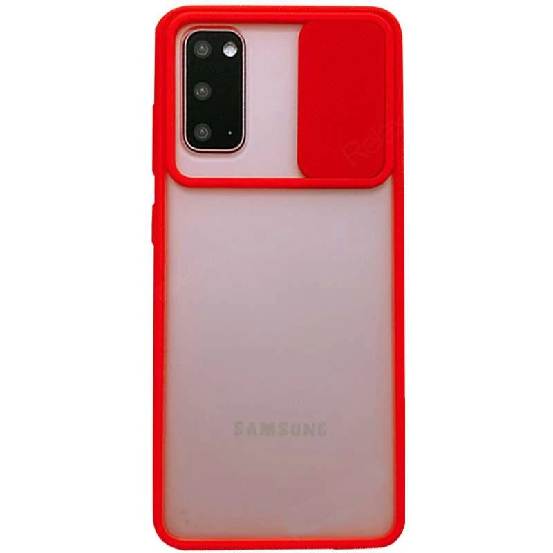 Матовий силіконовий чохол зі шторкою для камери на Samsung Galaxy S20 (Червоний)
Матовий силіконовий чохол зі шторкою для камери на Samsung Galaxy S20 (Червоний)