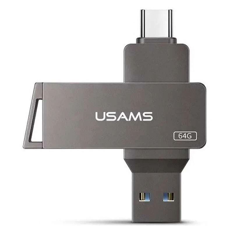 Флеш накопичувач USAMS US-ZB200 Type-C+ USB3.0 Rotatable High Speed Flash Drive 64 Gb (Iron-grey)
Флеш накопичувач USAMS US-ZB200 Type-C+ USB3.0 Rotatable High Speed Flash Drive 64 Gb (Iron-grey)