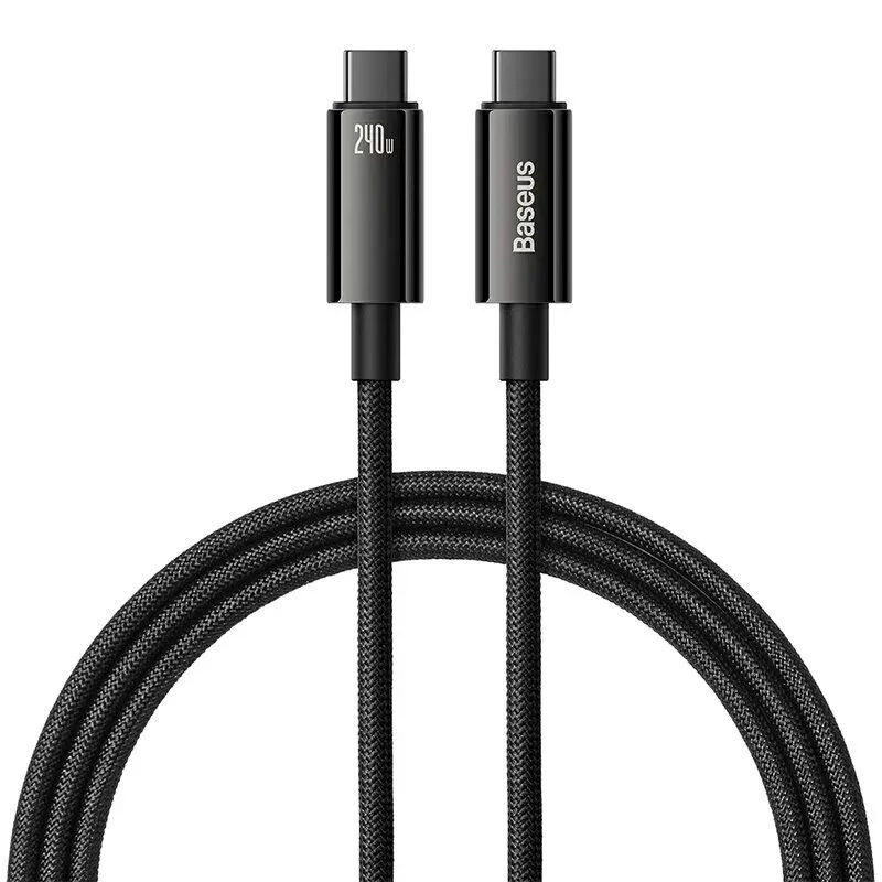 Дата кабель Baseus Tungsten Gold Type-C to Type-C Cable 240W (2m) (CAWJ04010) (Black)
Дата кабель Baseus Tungsten Gold Type-C to Type-C Cable 240W (2m) (CAWJ04010) (Black)