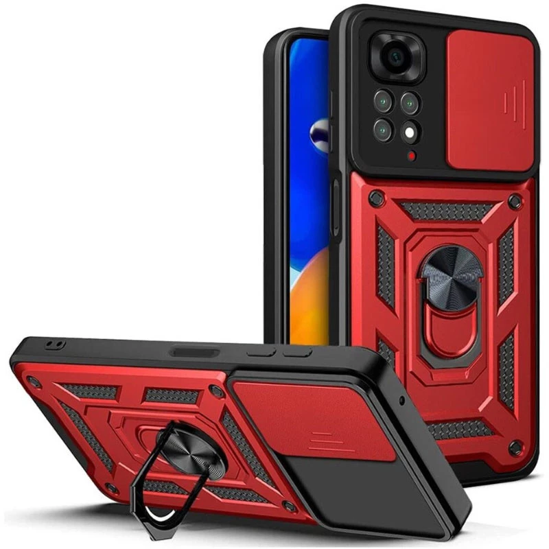 Ударопрочный чехол Serge Ring с защитой камеры для Xiaomi Redmi Note 11 (Global) / Note 11S (Красный), Червоний
Ударопрочный чехол Serge Ring с защитой камеры для Xiaomi Redmi Note 11 (Global) / Note 11S (Красный), Червоний