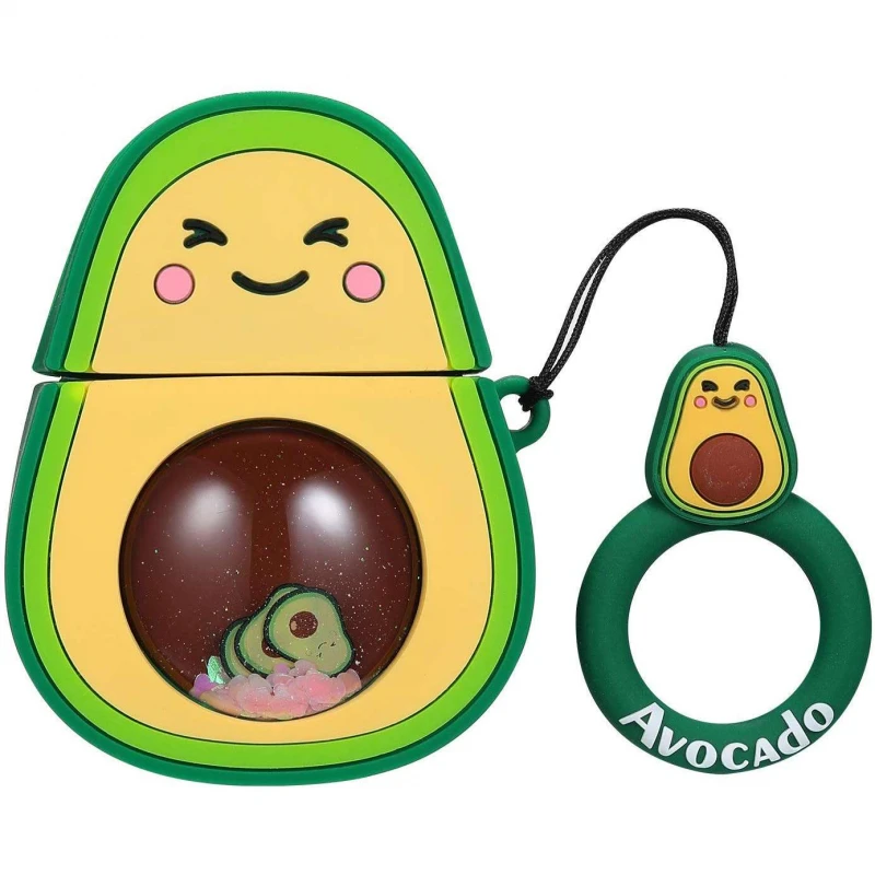 Силиконовый футляр Fruits series with Sparkles & Water для наушников AirPods 1/2 + кольцо (Avocado / Зеленый), Avocado / зелений
Силиконовый футляр Fruits series with Sparkles & Water для наушников AirPods 1/2 + кольцо (Avocado / Зеленый), Avocado / зелений